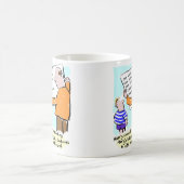 子供の本読は非常に野心的だ。先生 コーヒーマグカップ (中央)