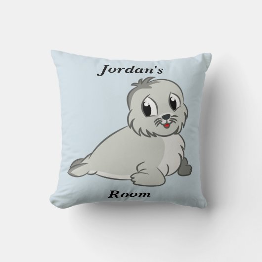 子供の枕かわいい子どものアシカ クッション (正面)