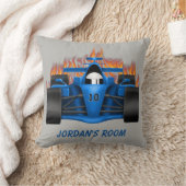 子供の枕レースカーの炎 クッション (ブランケット)