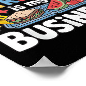 子供の栄養は私のビジネス給食レディースクールW ポスター (角)