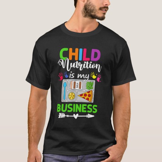 子供の栄養は私のビジネス食堂の労働者のLu Tシャツ (正面)
