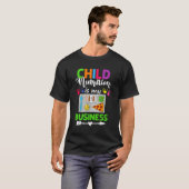 子供の栄養は私のビジネス食堂の労働者のLu Tシャツ (正面フル)