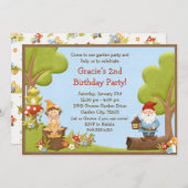 子供の格言の誕生日のパーティの招待状 招待状 (正面/裏面)