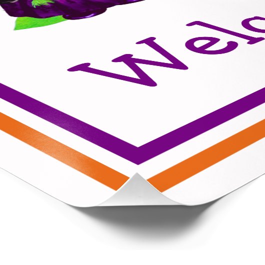 子供の格言ハロウィーン私のパーティーへようこそ ポスター (コーナー)