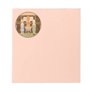 子供の歌、ヴィンテージピアノ音楽レッスンメモ帳 ノートパッド