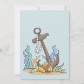 子供の水中テーマの誕生日のパーティの招待状 招待状 (裏面)