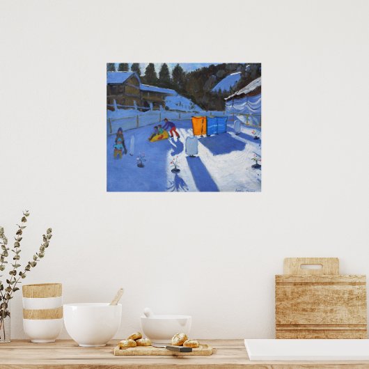 子供の氷rink Clusaz 2014 ポスター (キッチン)