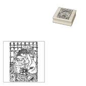 子供の泣く守護天使、墓地、喪 ラバースタンプ (押印)