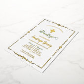 子供の洗礼招待状 箔招待状 (回転した状態)