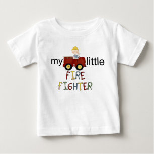 子供の消防士の衣類 ベビーTシャツ