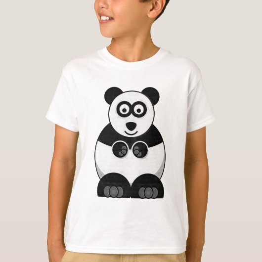 子供の漫画のパンダのTシャツ Tシャツ (正面)