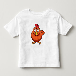 子供の漫画の鶏のTシャツ トドラーTシャツ