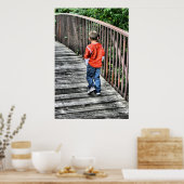 子供の無実と冒険の写真のポスター ポスター (キッチン)