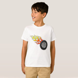 子供の熱い車輪のティー Tシャツ