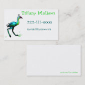 子供の熱狂するな鳥のテレホンカード コーリングカード (正面/裏面)