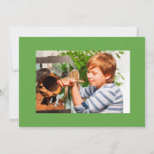 子供の爬虫類の誕生日パーティー | ヘビとトカゲ 招待状 (裏面)