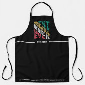 子供の父親へのギフトモダンタイポグラフィクーラーボックス エプロン (正面)