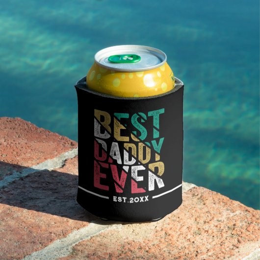 子供の父親へのギフトモダンタイポグラフィクーラーボックス 缶クーラー (インサイチュ プール)