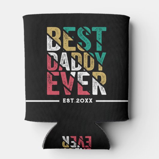 子供の父親へのギフトモダンタイポグラフィクーラーボックス 缶クーラー (裏面)