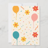 子供の特別なパーティーにユニークな招待状を - 記憶に残るものにしよう！ 招待状 (裏面)