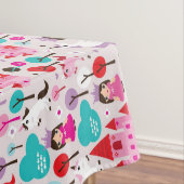 子供の王女の城およびユニコーン テーブルクロス (インサイチュ)