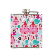 子供の王女の城およびユニコーン フラスク (裏面)