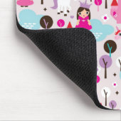 子供の王女の城およびユニコーン マウスパッド (コーナー)