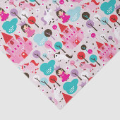 子供の王女の城およびユニコーン 薄葉紙 (詳細)