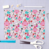 子供の王女の城およびユニコーン 薄葉紙 (クラフト)