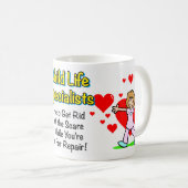 子供の生命は"恐怖"のマグ取り払います コーヒーマグカップ (正面右)