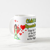 子供の生命は"恐怖"のマグ取り払います コーヒーマグカップ (正面左)