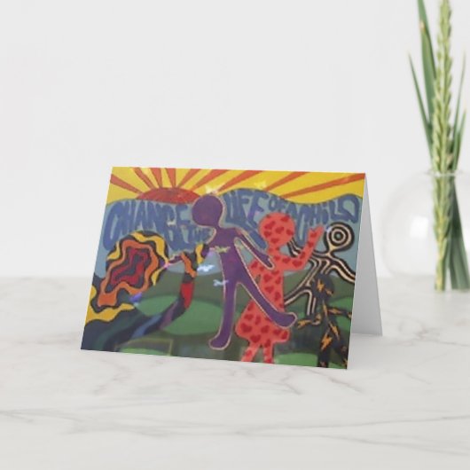 子供の生命を変えて下さい カード (正面)