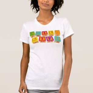 子供の生命"ブロック"の服装 Tシャツ