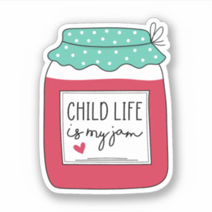 子供の生活は私のジャム、子供の生活の専門家のギフトである シール