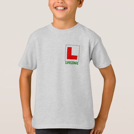 子供の生涯学習者用Tシャツ Tシャツ (正面)