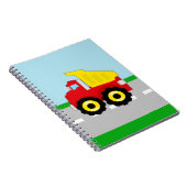 子供の男の子の建築Dumptruck ノートブック (右側)