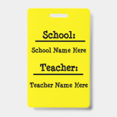 子供の登校バス 名入れバッジ バッジ (裏面)