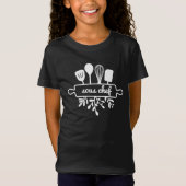子供の白いキッチン用品のスーシェフ Tシャツ (正面)