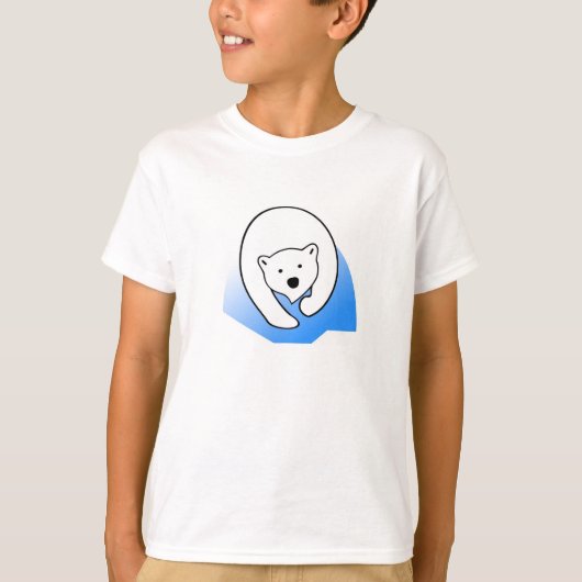 子供の白くまのTシャツ/Tシャツ/ワイシャツ Tシャツ (正面)