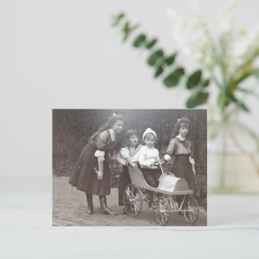 子供の皇帝 - マリー、アナスタシア、アレクシス ロシア #097 ポストカード (スタンド正面)