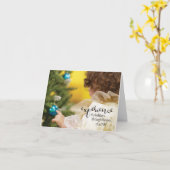 子供の目を通して見て休日を経験して下さい カード (黄色い花)