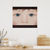 子供の目を通して；文字のポスター ポスター (キッチン)