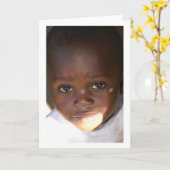 子供の目 カード (黄色い花)