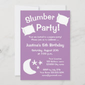 子供の眠り込みパジャマパーティの招待状 招待状 (正面)