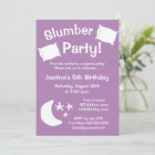 子供の眠り込みパジャマパーティの招待状 招待状 (スタンド正面)