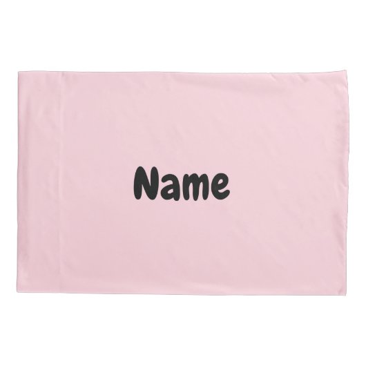 子供の祈りの言葉のピンクの灰色の枕カバー 枕カバー (裏面)