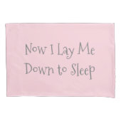 子供の祈りの言葉のピンクの灰色の枕カバー 枕カバー (正面)