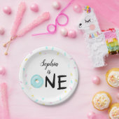 子供の第1誕生日ドーナツパーティー ペーパープレート (パーティー)