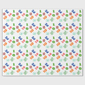 子供の第10誕生日は年齢を個人化します ラッピングペーパー (フラット)