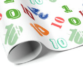 子供の第10誕生日は年齢を個人化します ラッピングペーパー (ロールコーナー)